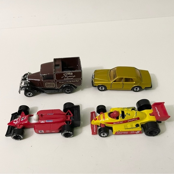 Lot of 7 Matchbox Cars Police Tow Truck 57 Chevy Ford Cobb F1 Racer - Picture 11 of 16
